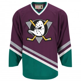 Anaheim Ducks Mighty Ducks Blank CCM Throwback Authentic Shirt - Mannen